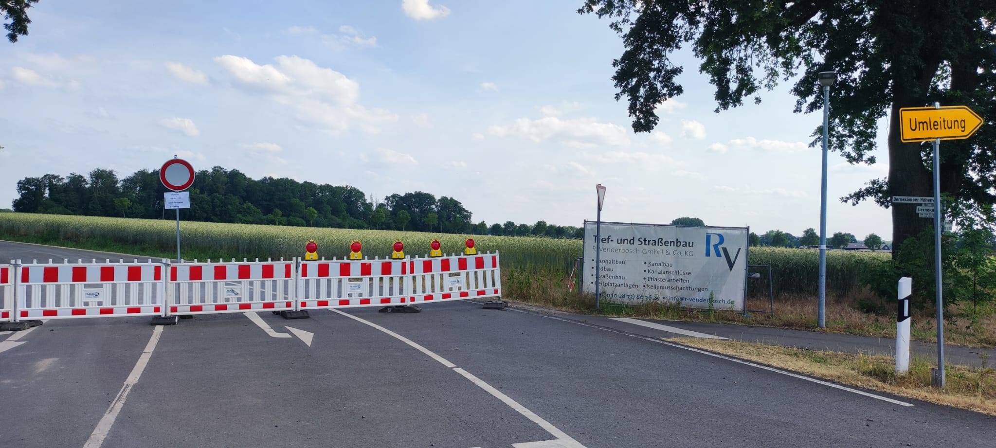 DÜLMEN: Baustellen-Ärger Dernekämper Höhenweg