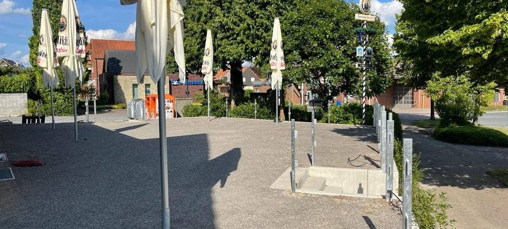 DARUP: Neuer Biergarten nimmt Form an