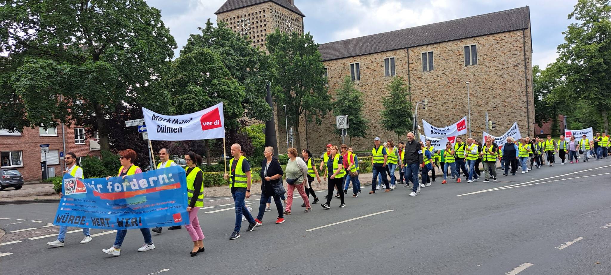 DÜLMEN: Streik Einzelhandel