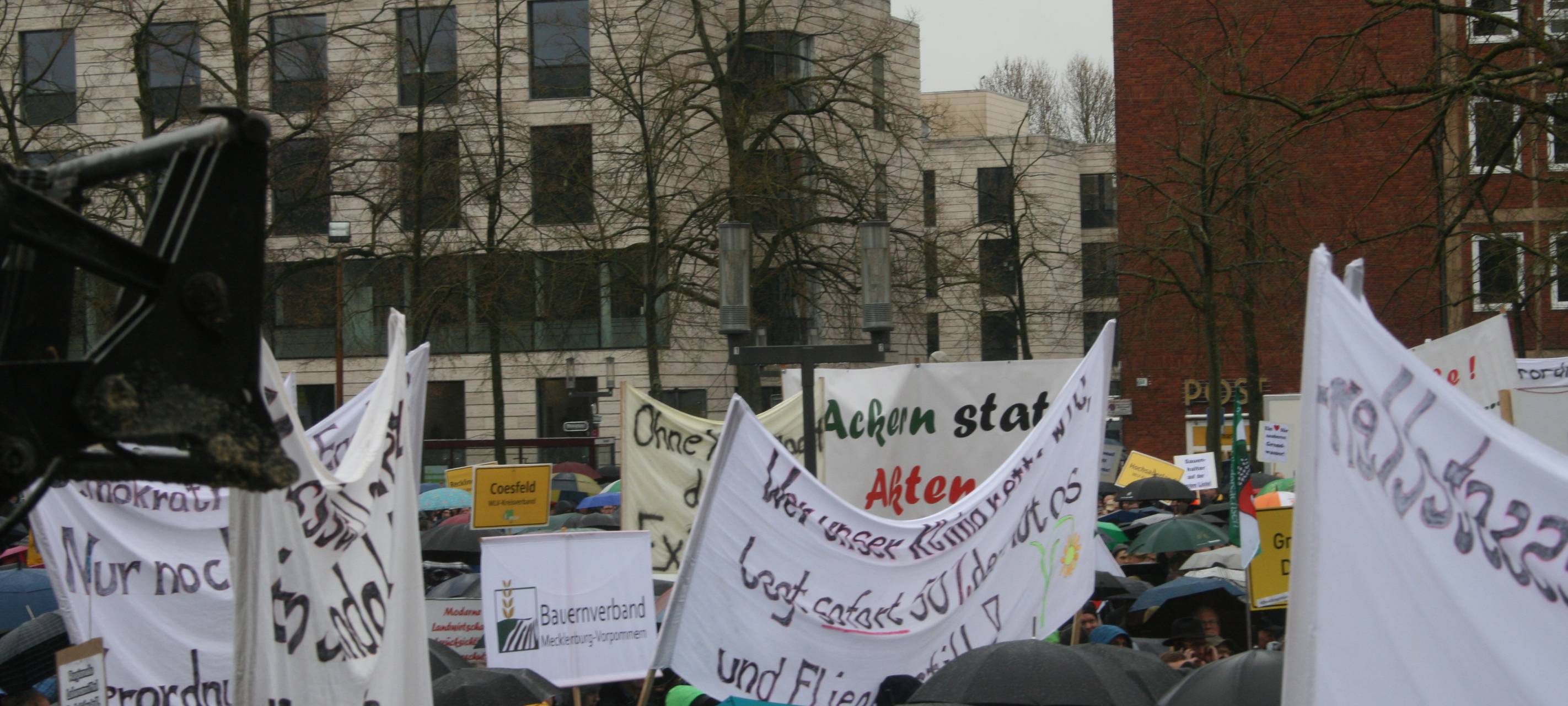 Bilanz der Landwirte-Kundgebung in Münster