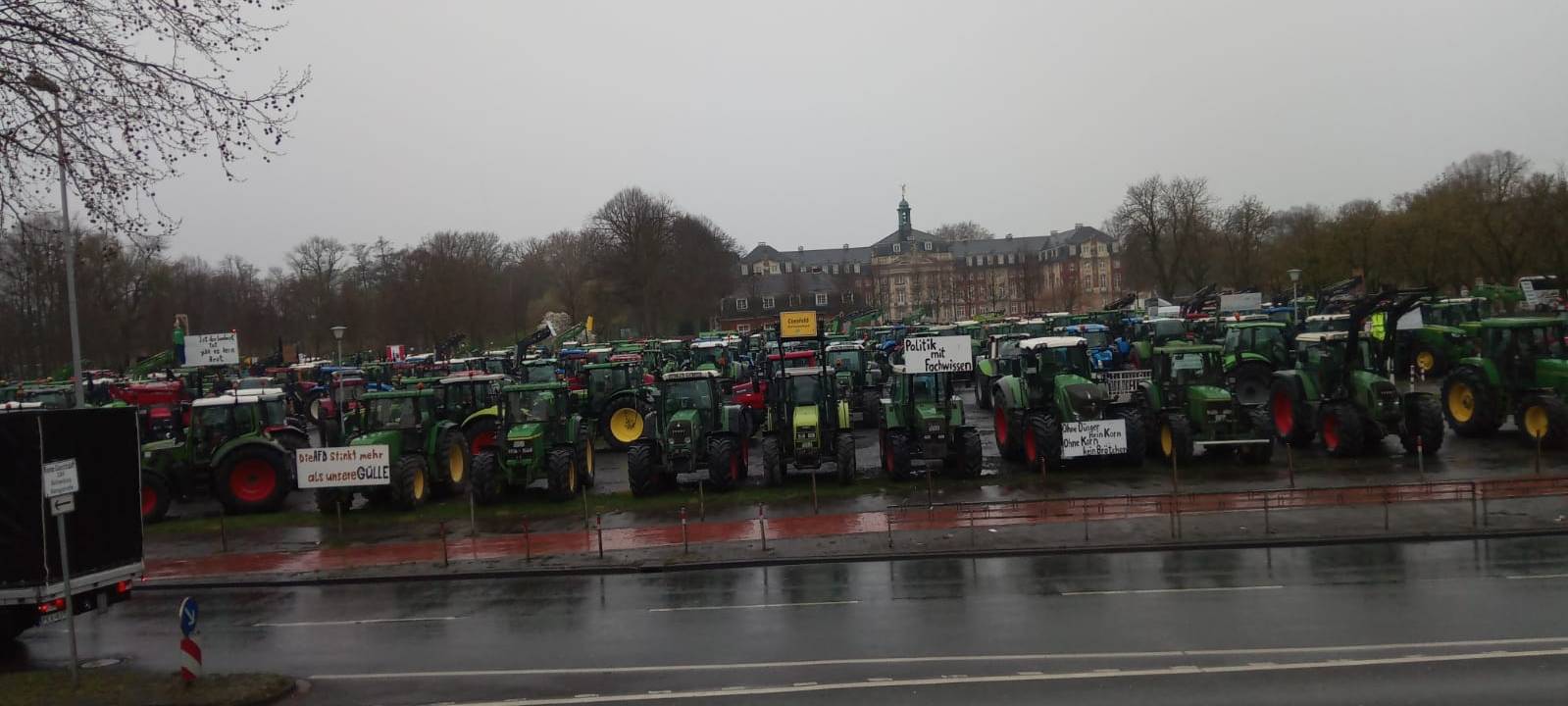 Bilanz der Landwirte-Kundgebung in Münster