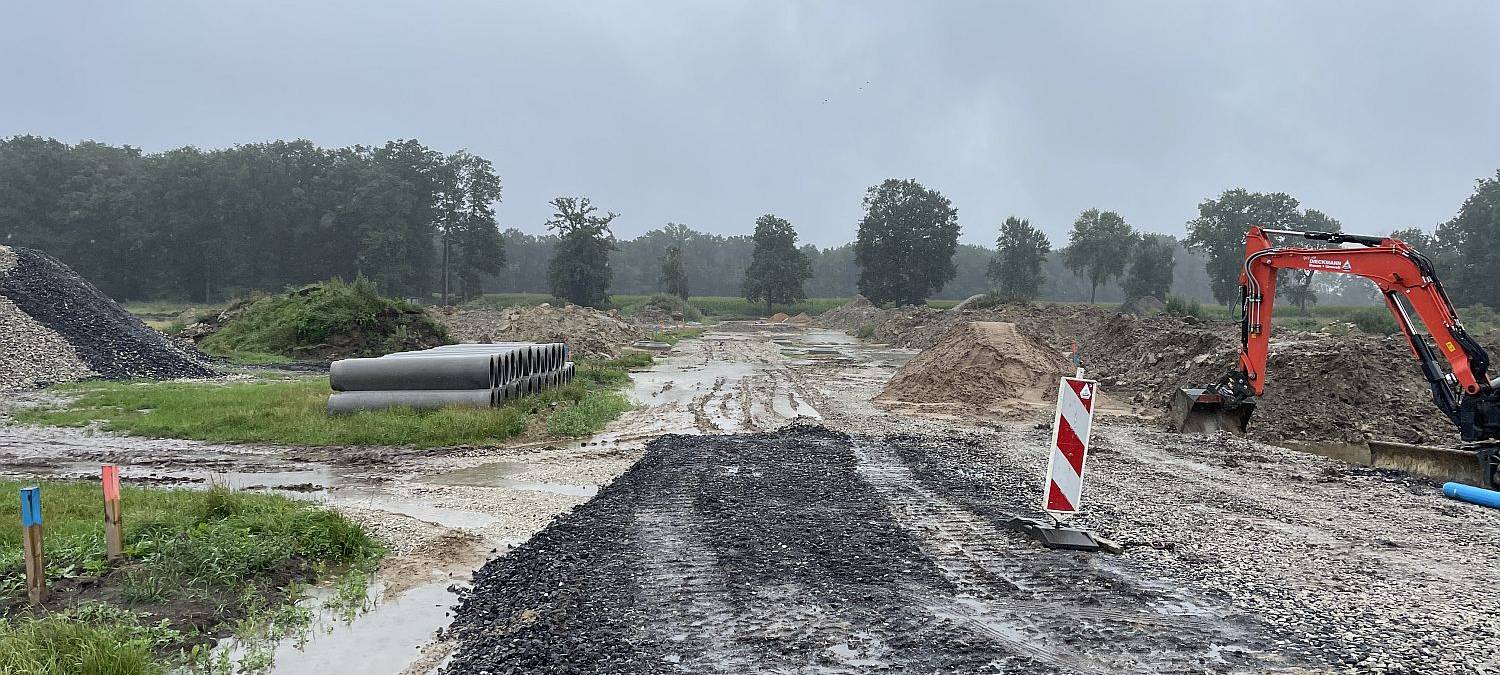 SENDEN: Baustellen unter Wasser