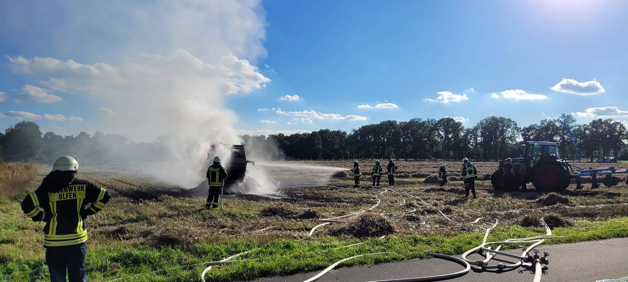 OLFEN: Brand am Abend