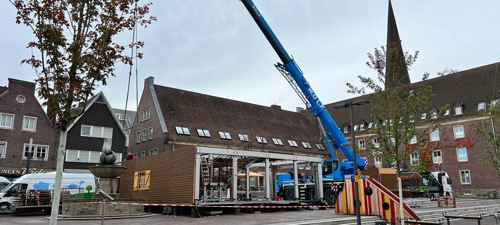 DÜLMEN: Arbeiten in der Innenstadt