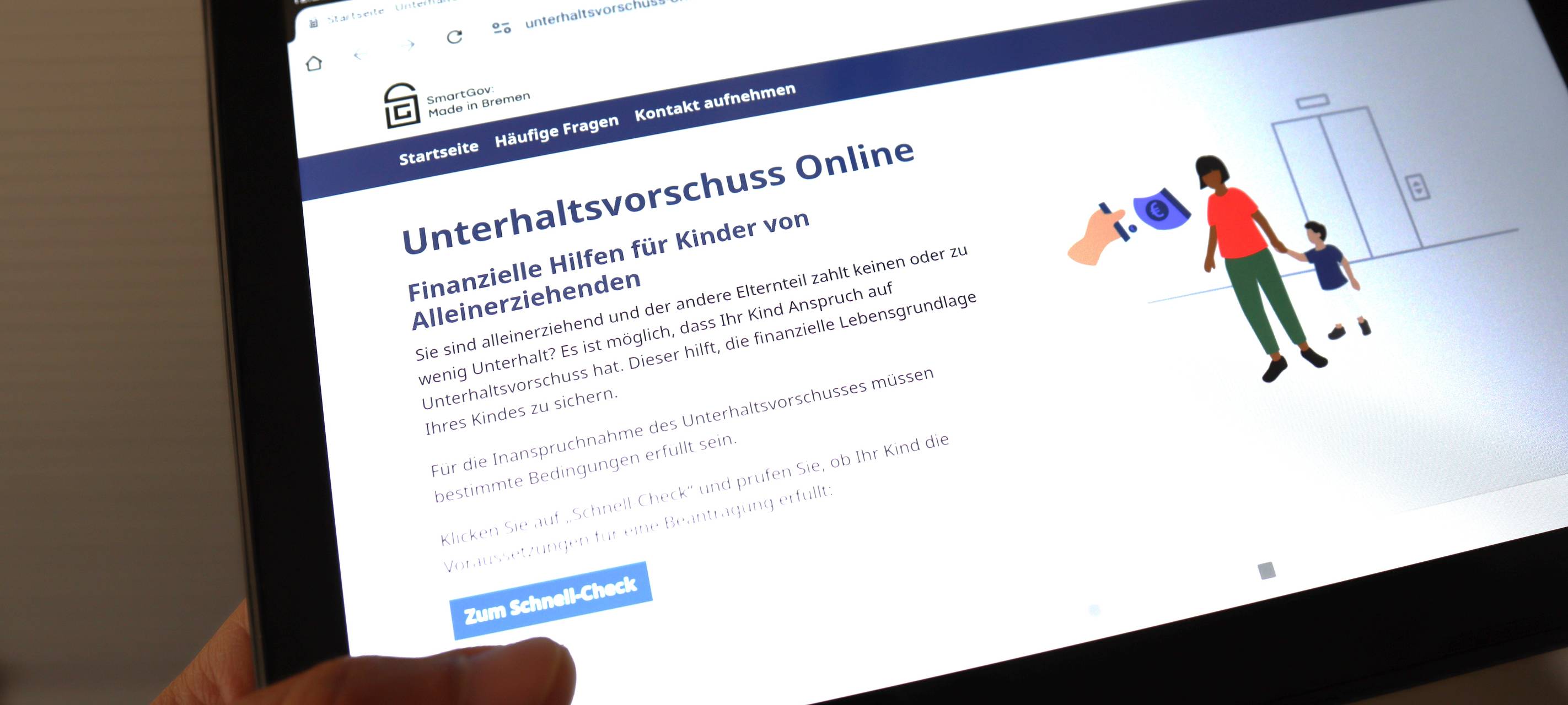 KREIS: Unterhaltsvorschuss online beantragen