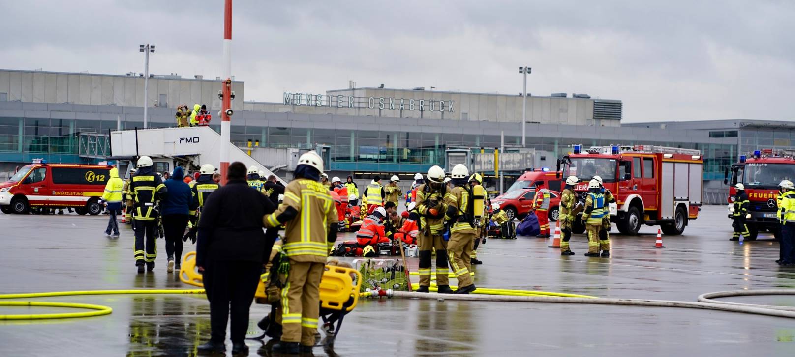 FLUGHAFEN FMO: Notfall-Übung