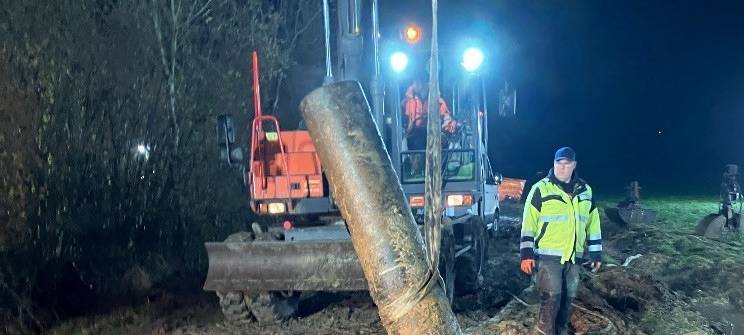 DARFELD/OSTERWICK: Reparatur am Wasserrohr geht weiter