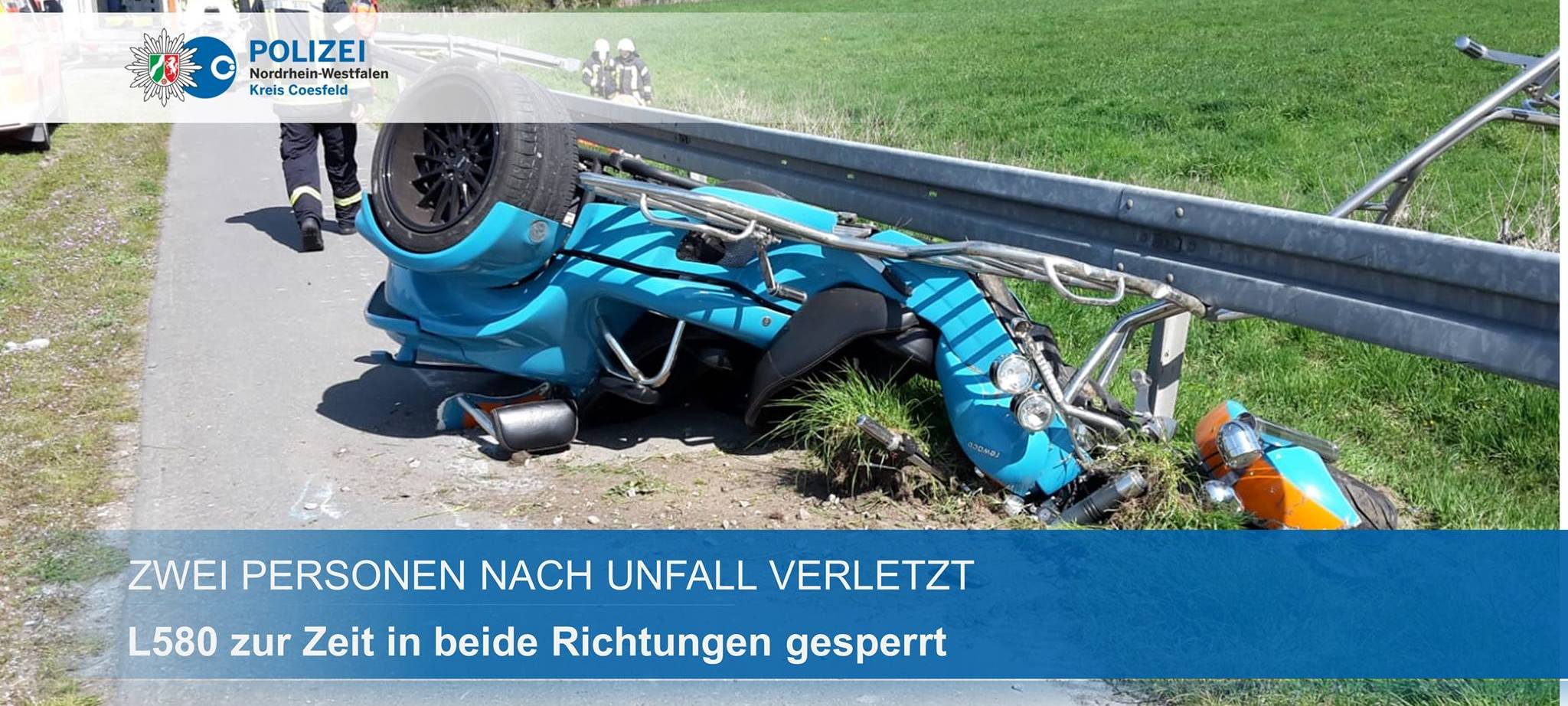 Unfall zwischen Dülmen und Rorup