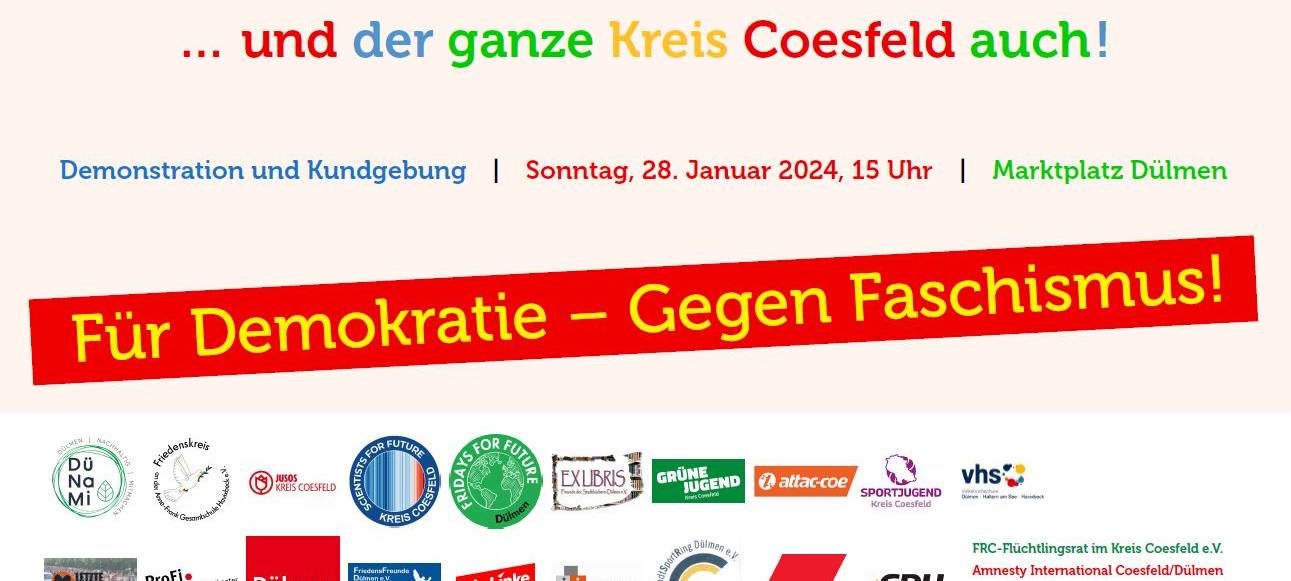 DÜLMEN: Demo gegen Rechts