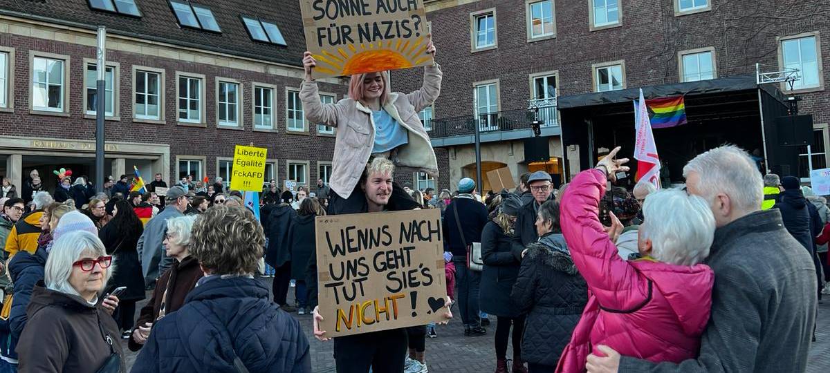 Demo gegen Rechts in Dülmen