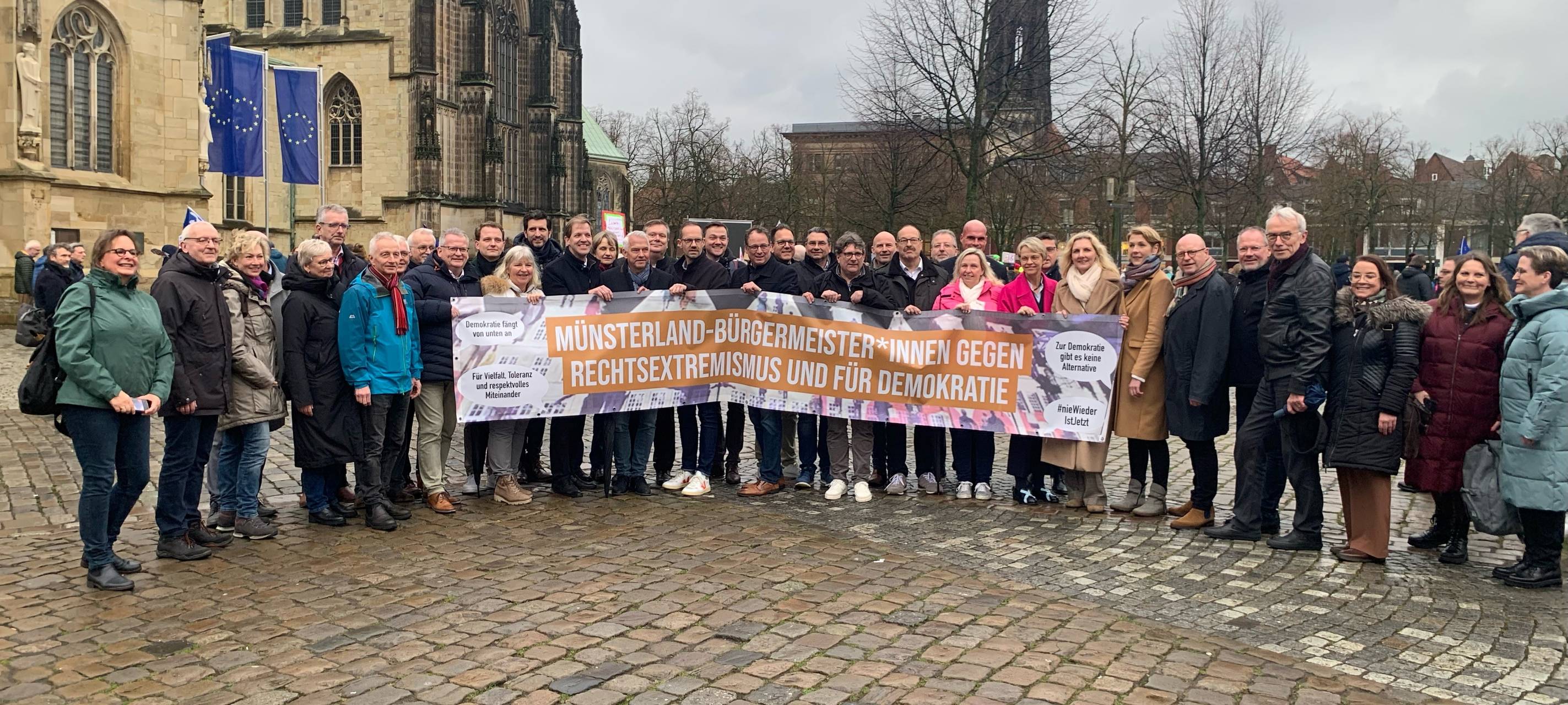 MÜNSTER: Demo gegen Rechtsextremismus