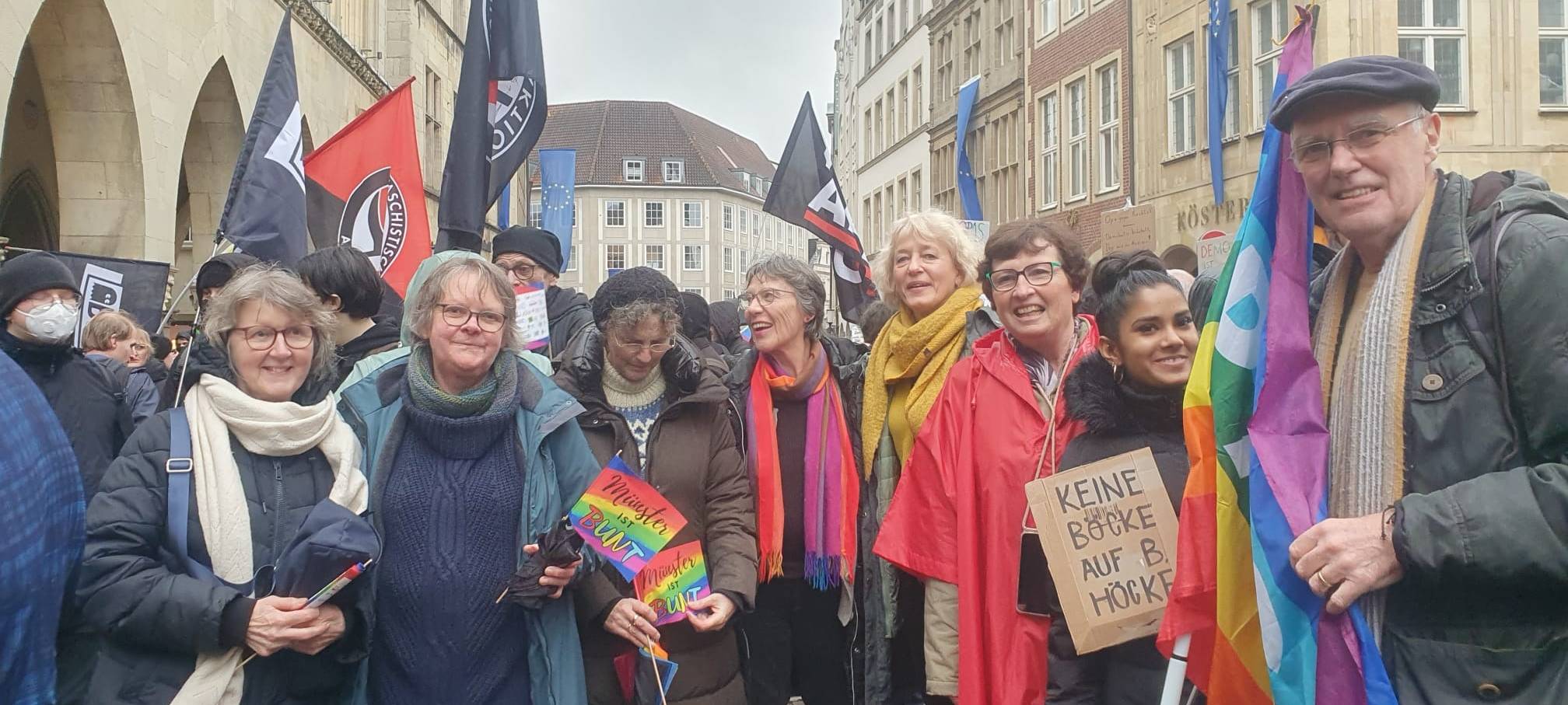 MÜNSTER: Demo gegen Rechtsextremismus