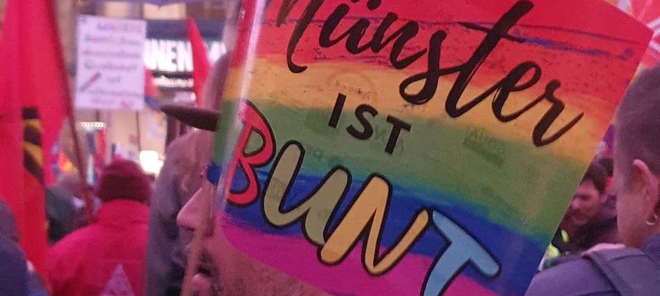 MÜNSTER: Demo gegen Rechtsextremismus