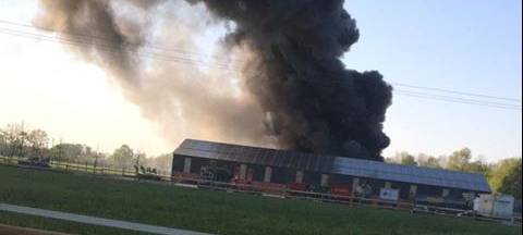 Großbrand in Bösensell gelöscht