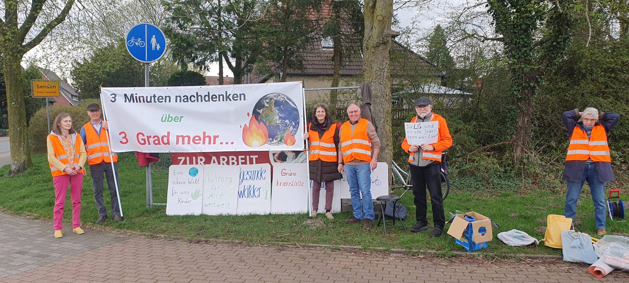 SENDEN: Blockade-Aktion der Klimaaktivisten
