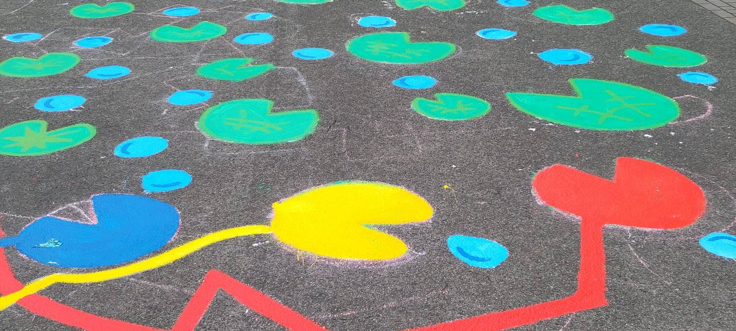 "Lichtblicke Danke"-Aktion Bösensell Grundschulhof