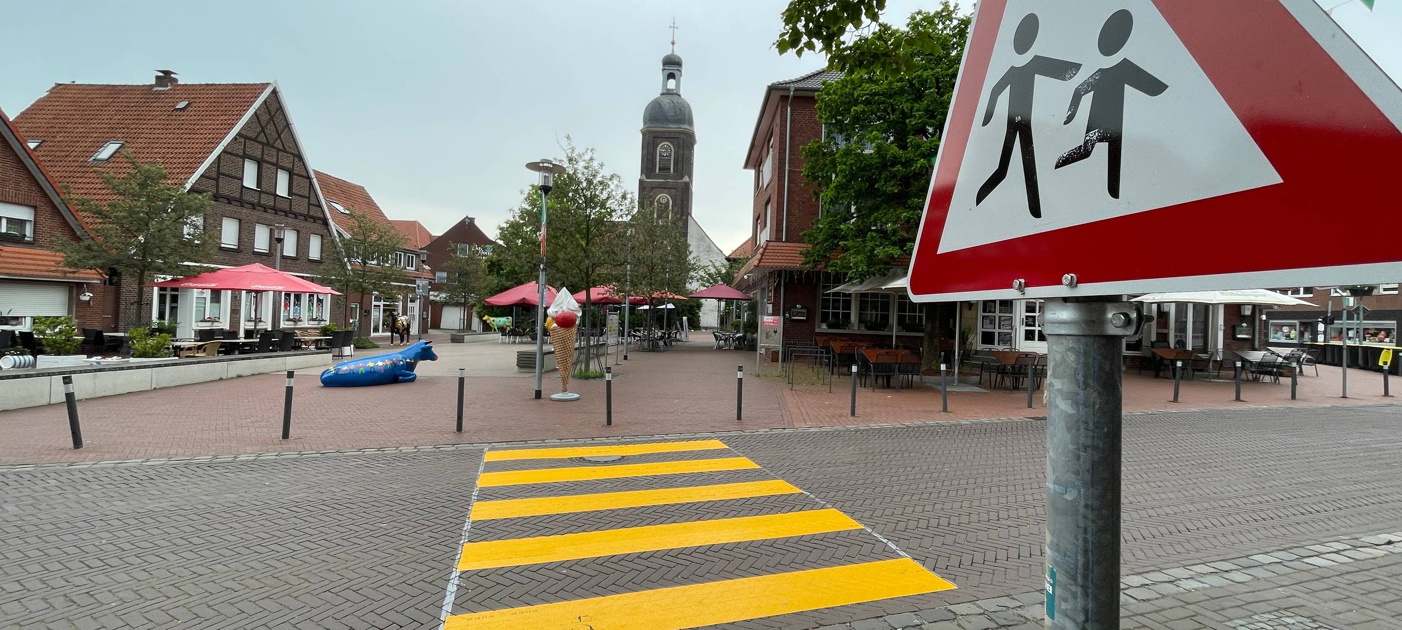 NORDKIRCHEN: Zebrastreifen aufgemalt