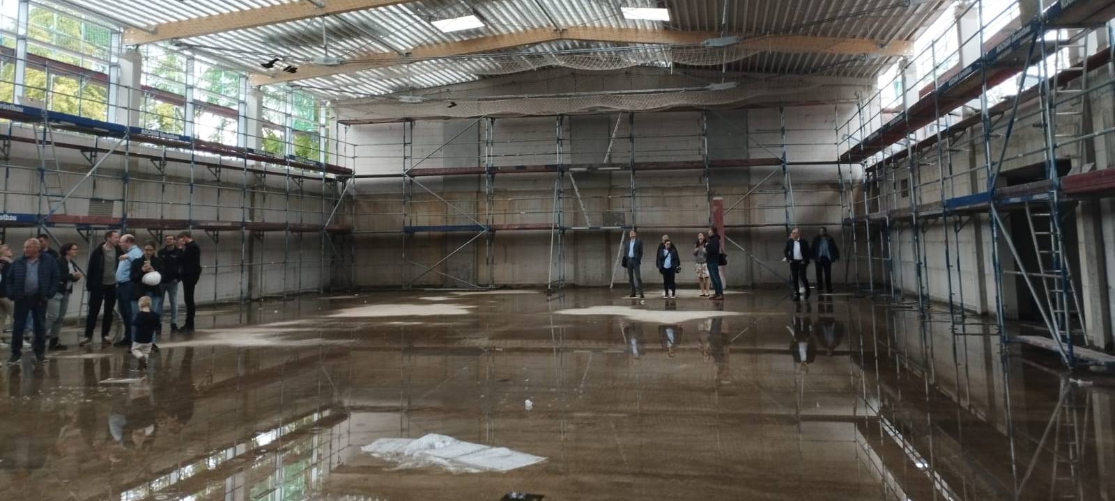 DÜLMEN: Turnhallen-Richtfest
