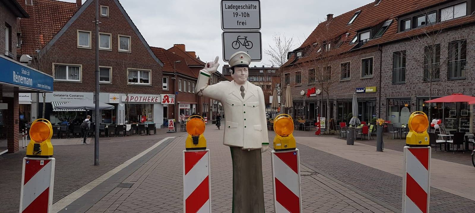 Immer weniger Autos in der Fußgängerzone