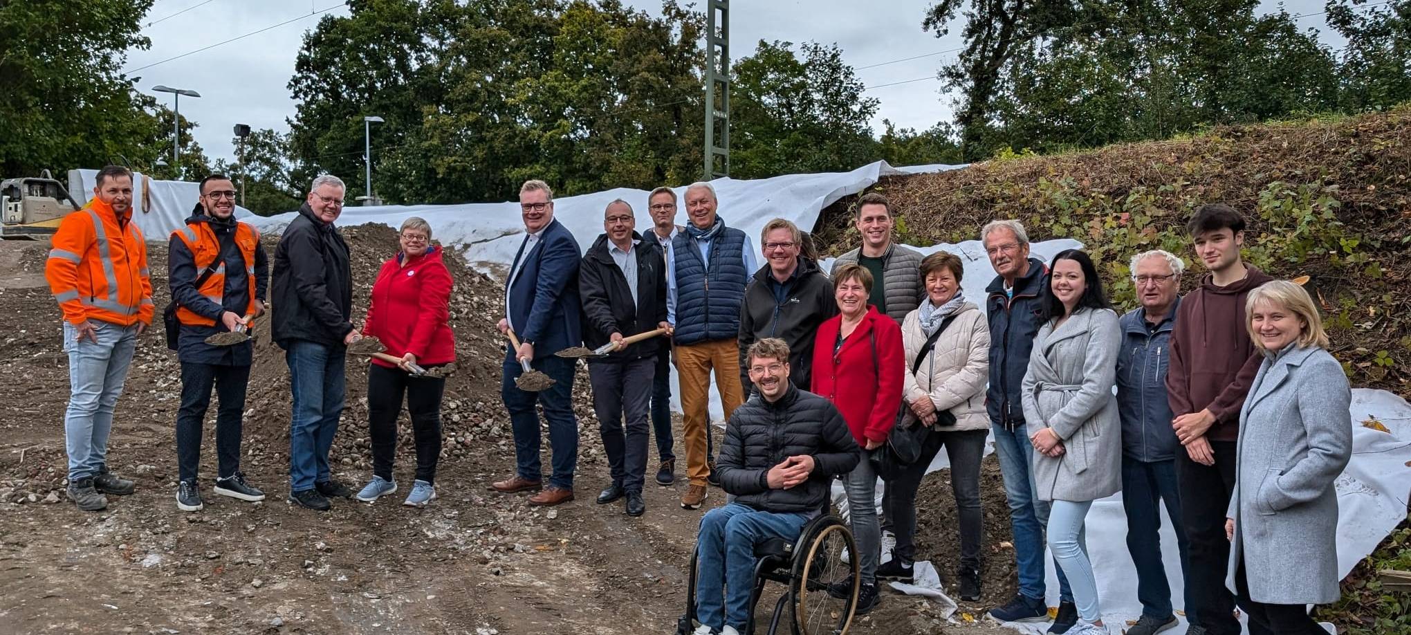 DAVENSBERG: Baustart für Rampe am Bahnhof