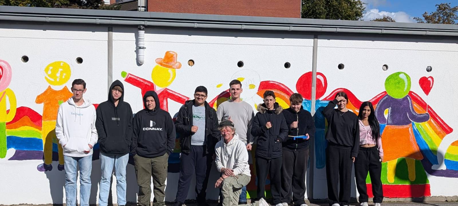 Schüler-Street-Art in Dülmen
