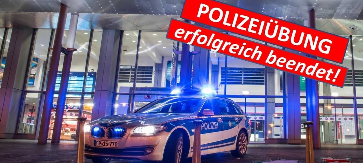 MÜNSTER: Polizeiübung am Hauptbahnhof