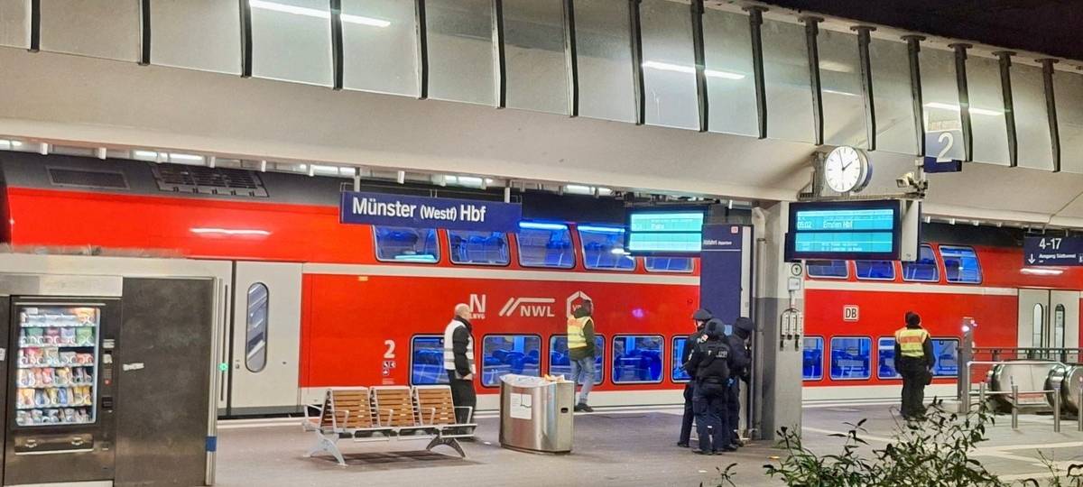 MÜNSTER: Polizeiübung am Hauptbahnhof