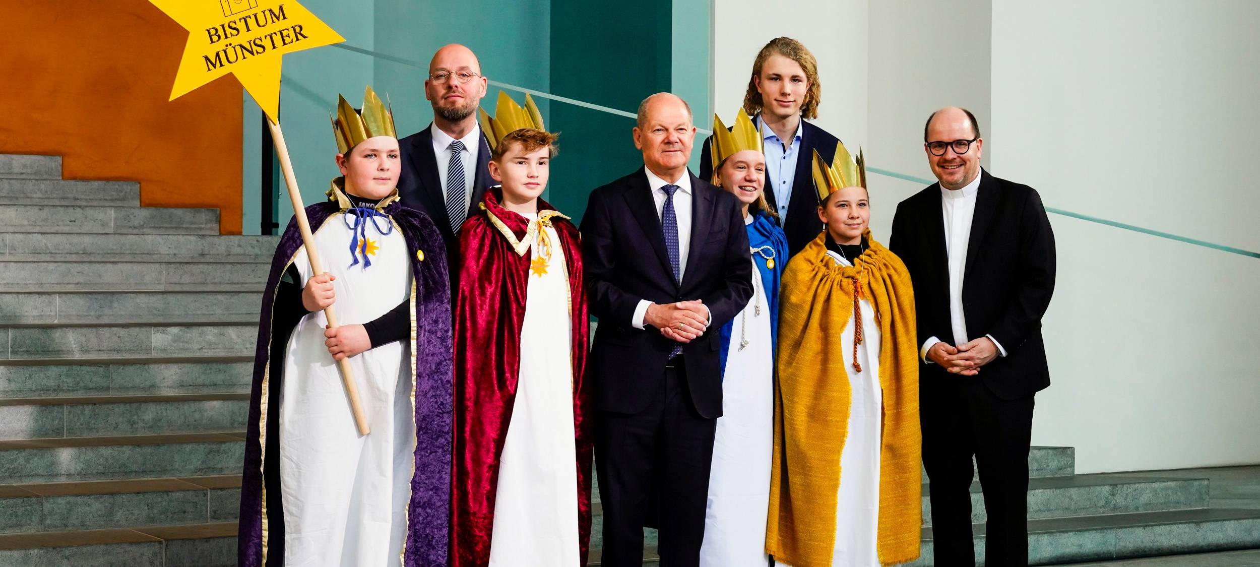 SENDEN: Sternsinger waren beim Kanzler