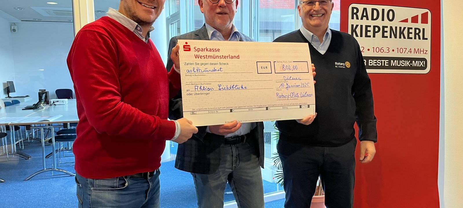 802 Euro für Lichtblicke