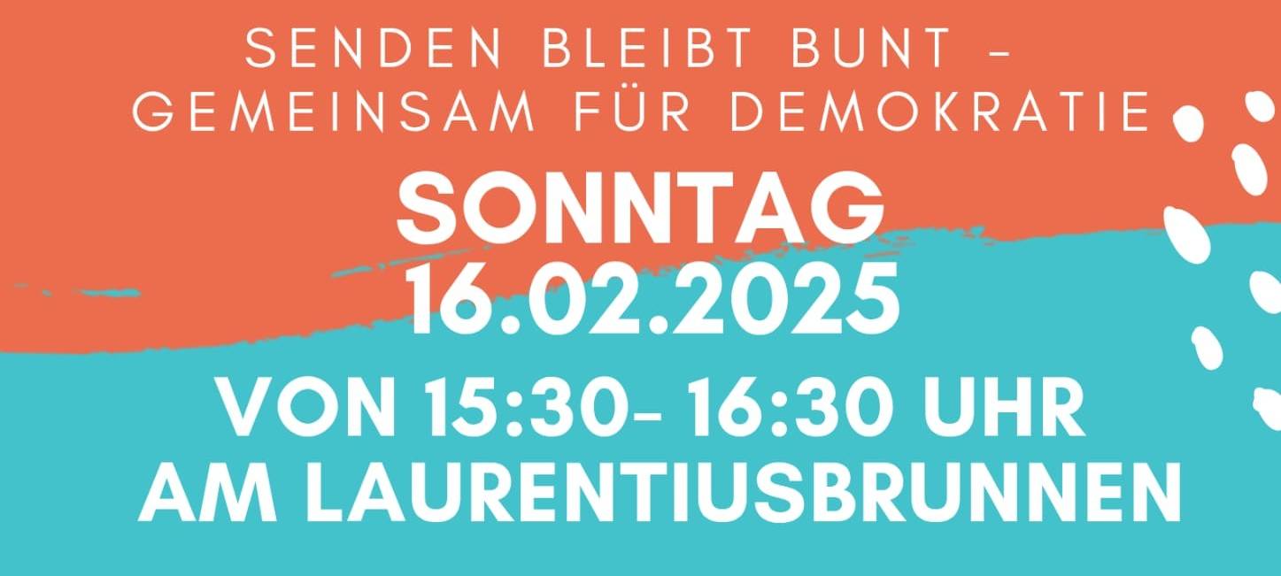 SENDEN: Demo für Demokratie und Vielfalt
