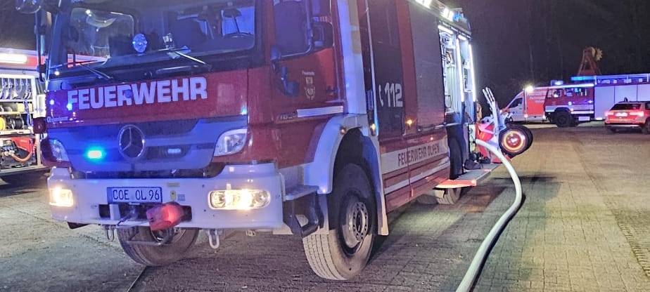 OLFEN: Brand beim Gut Eversum