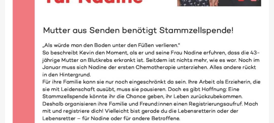 SENDEN: Typisierungsaktion