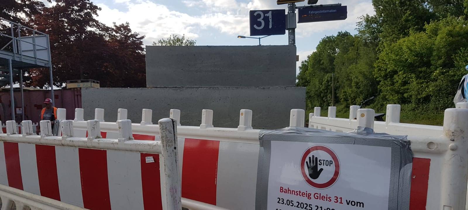 DÜLMEN: Bahnsteig-Arbeiten