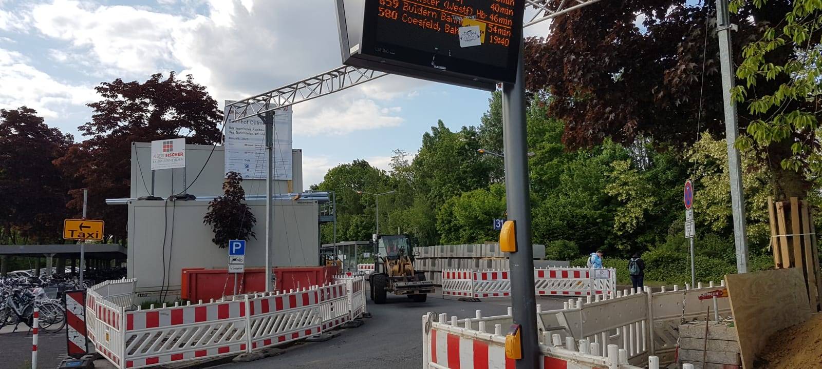 DÜLMEN: Bauarbeiten am Bahnhof