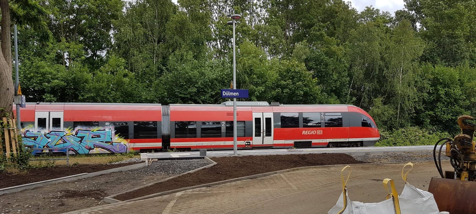 DÜLMEN: Restarbeiten an Gleis 31