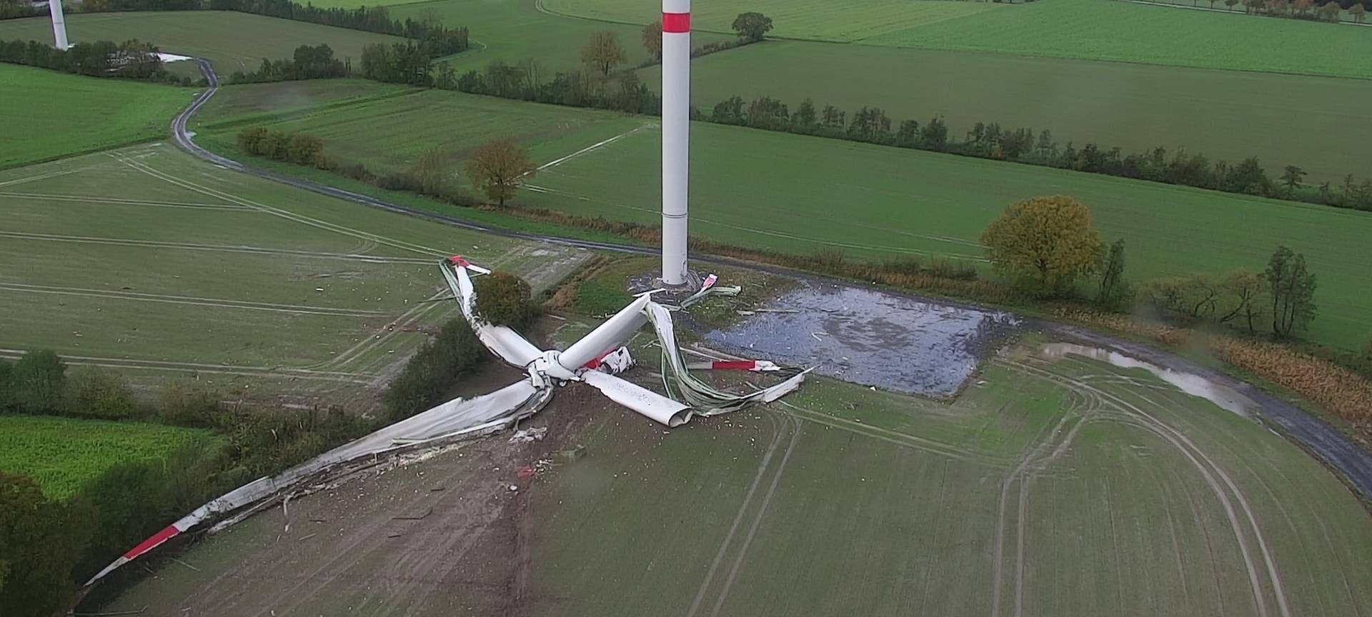 HOHENHOLTE: Vorgehen beim havarierten Windrad