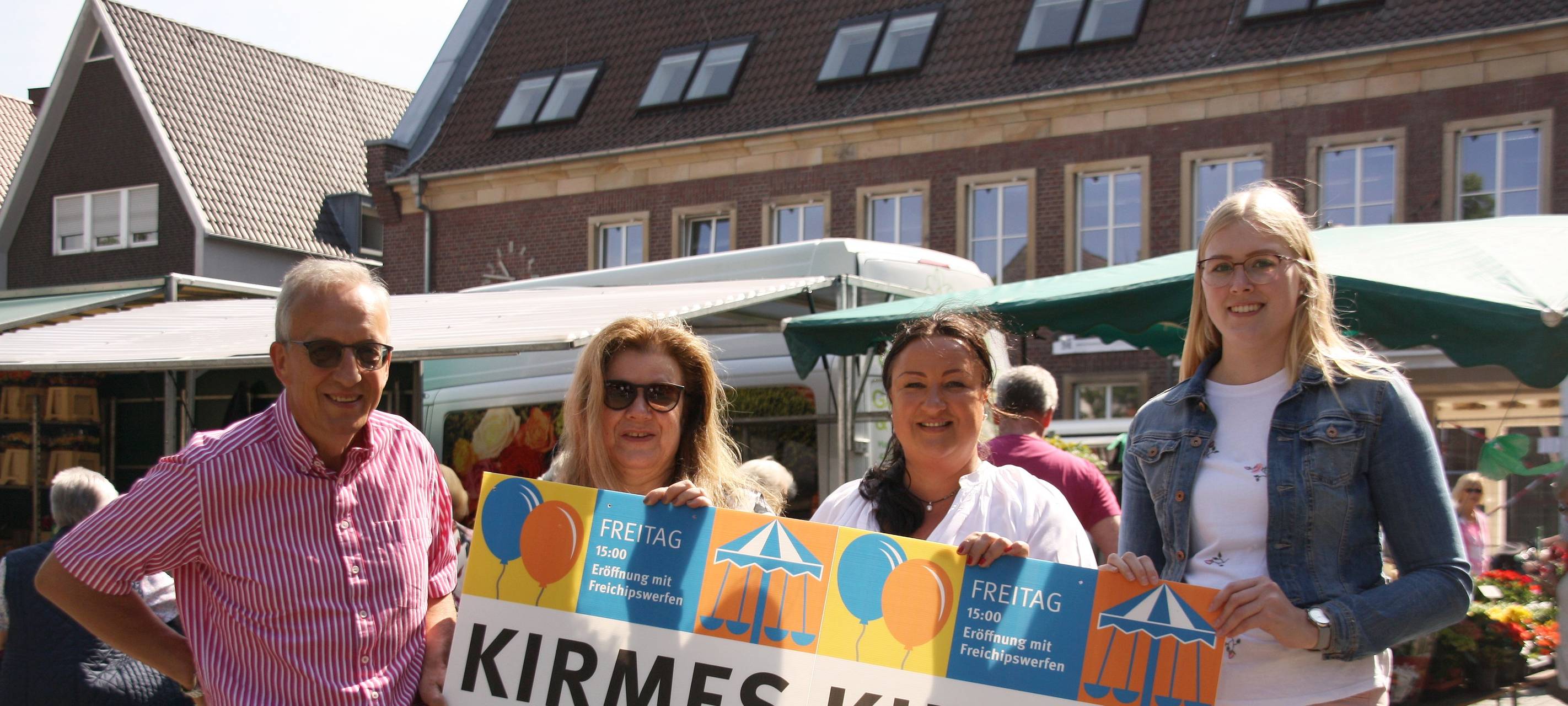 Vorbereitungen für Dülmener Kirmes