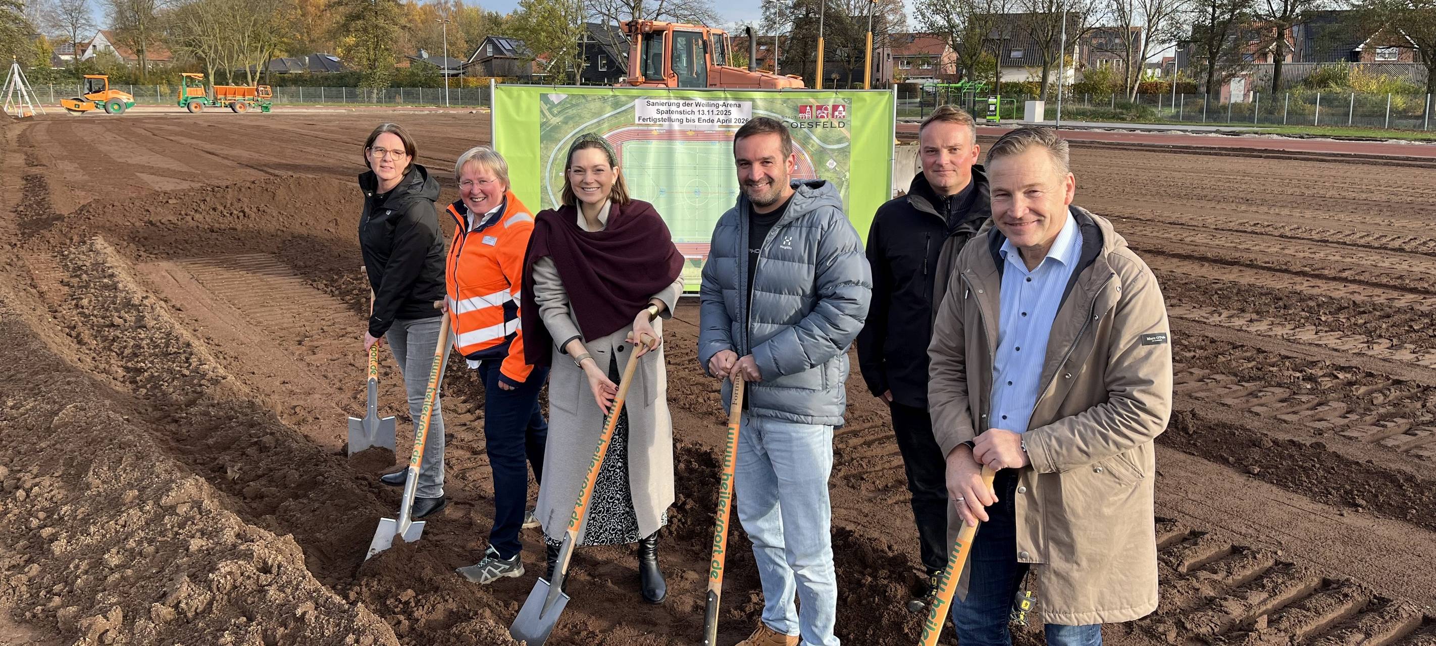 COESFELD: Arbeiten am Leichtathletik-Stadion
