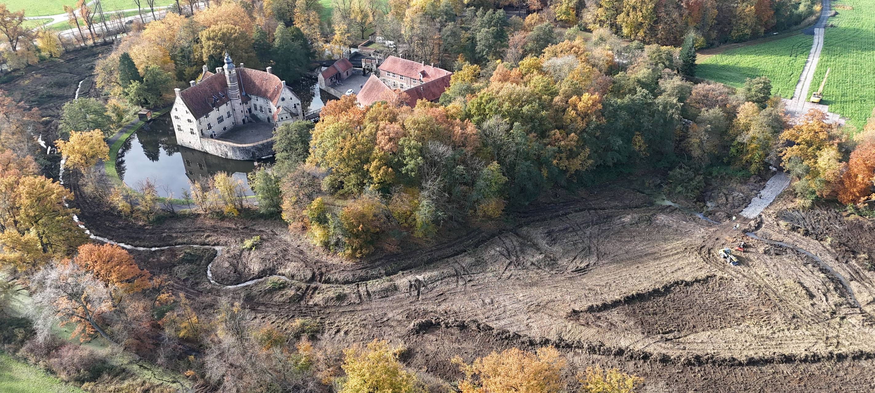 LÜDINGHAUSEN: Fortschritt der Gräftensanierung