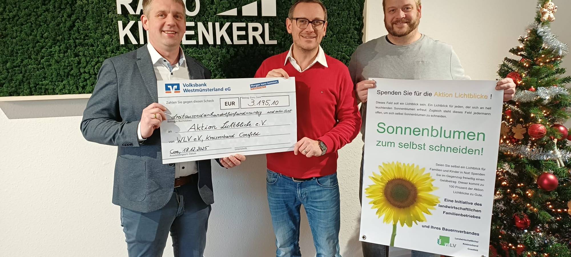 Über 3000 € für unsere "Aktion Lichtblicke"