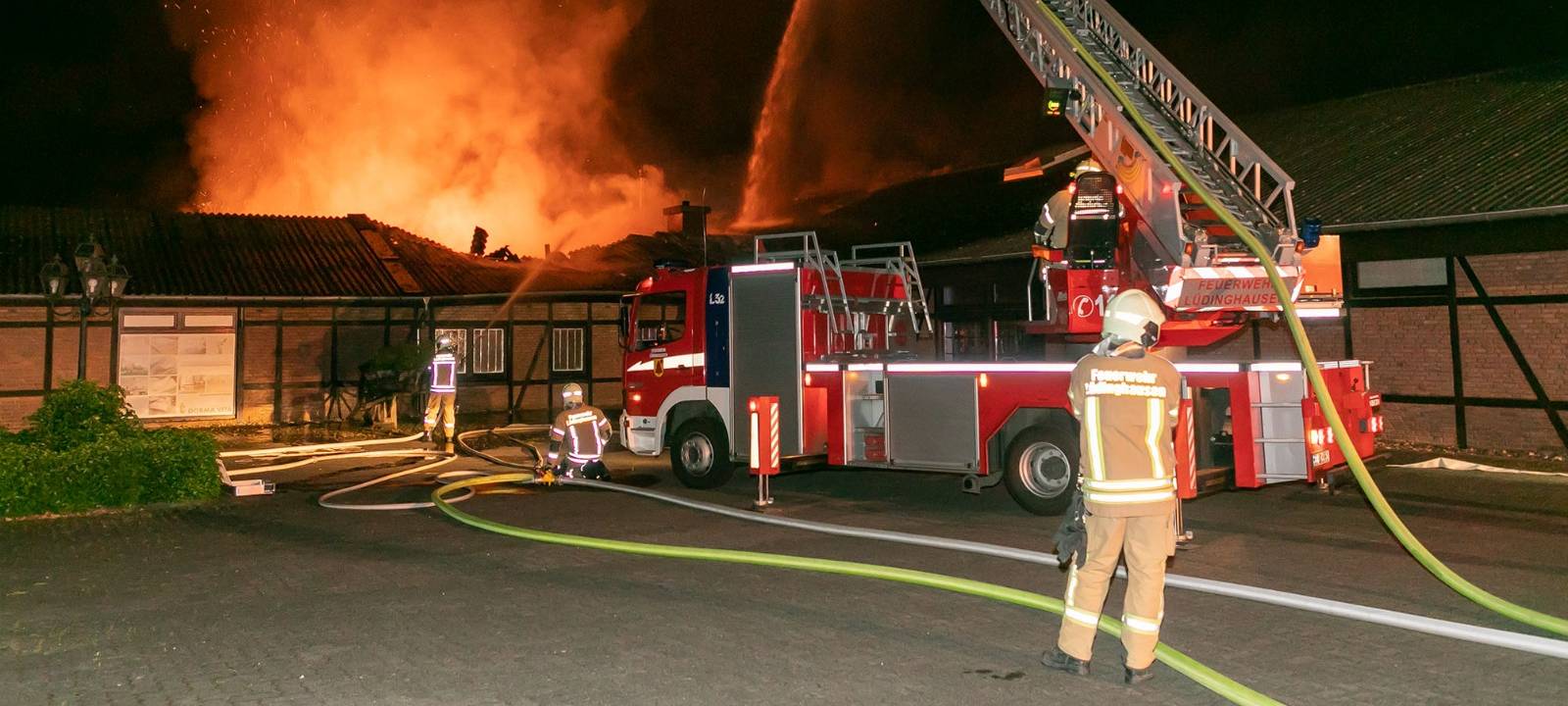 Großbrand in Lüdinghauser Bauerschaft Aldenhövel