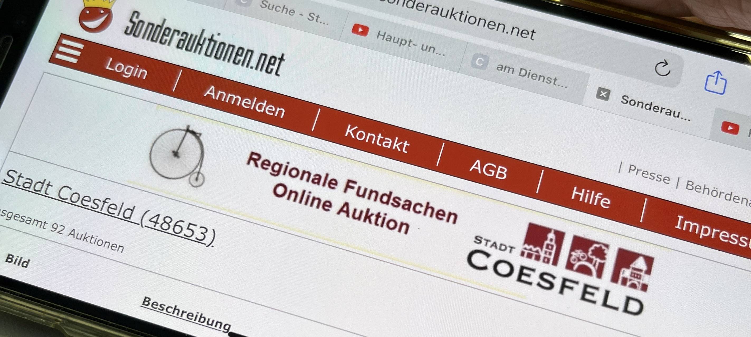 COESFELD: Fast 100 Fundsachen werden versteigert
