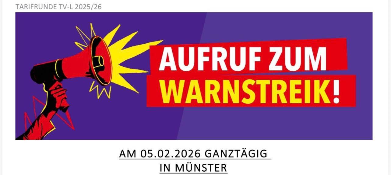 MÜNSTER: Lehrerwarnstreik heute