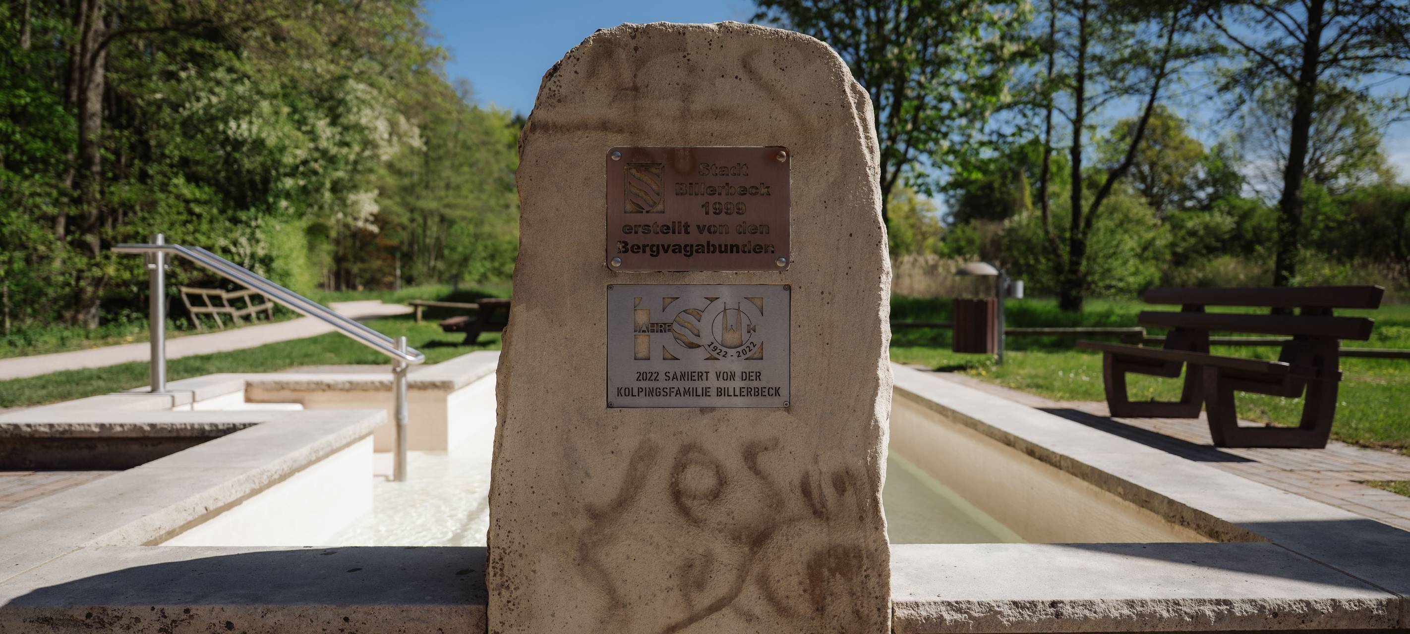 BILLERBECK: Wassertretbecken in Betrieb