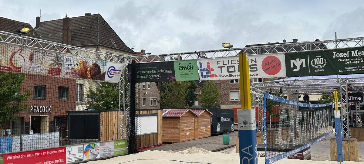 DÜLMEN: Beach-Aufbau fast abgeschlossen