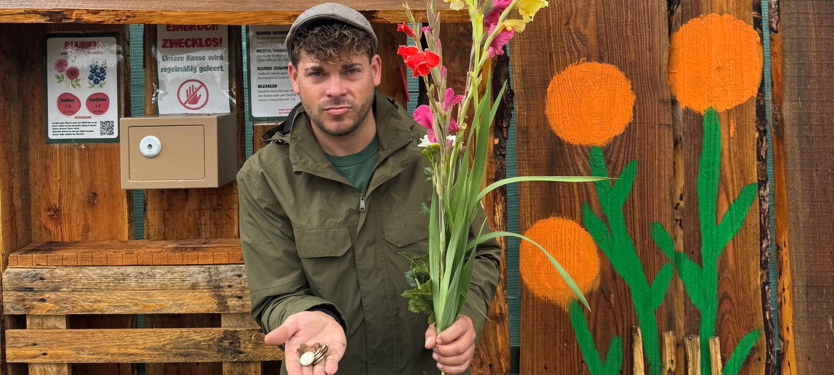 OLFEN: Blumen gepflückt ohne zu bezahlen