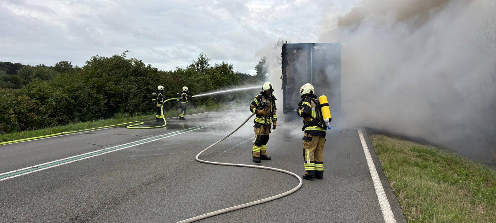 OCHTRUP: LKW-Brand