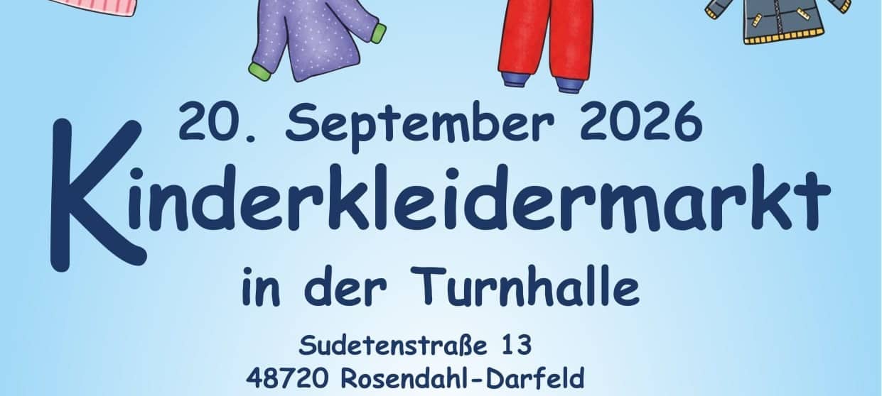 DARFELD: Kinderkleidermarkt für den guten Zweck