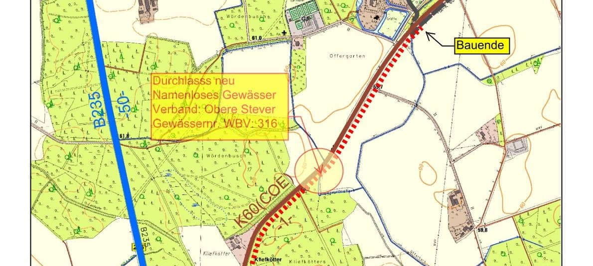 SENDEN: Radweg-Baustelle