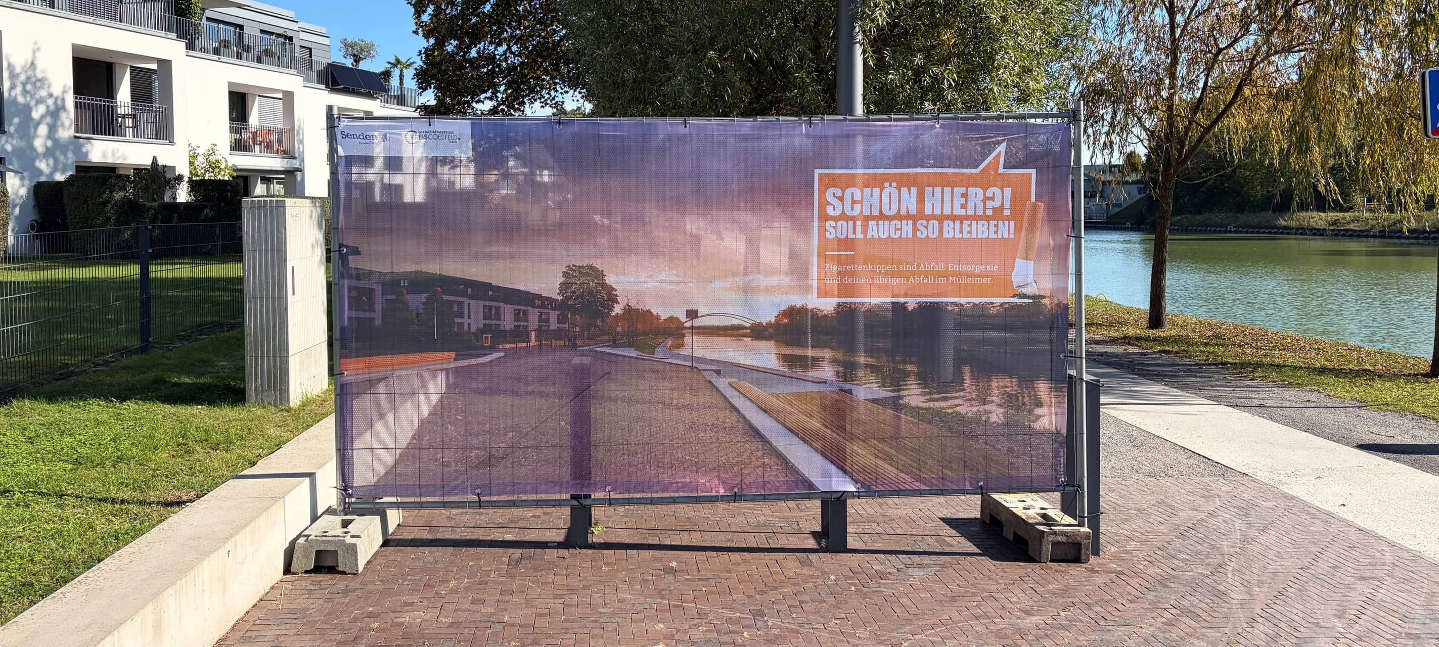 SENDEN: Plakate gegen Kippen